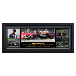 Max Verstappen F1 - Rolex Australian Grand Prix Licensed Panoramic Framed