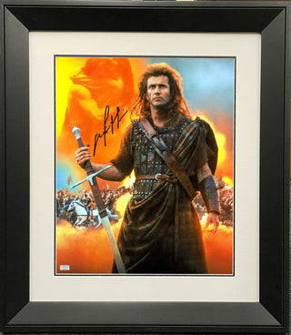 Mel Gibson Signed 1995 Braveheart 16" X 20" Photo Framed