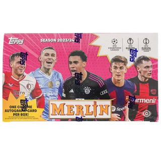 2023-24 Topps Chrome Merlin UEFA Club Competitions Soccer Hobby Box