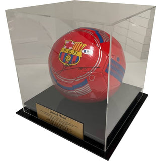 Lionel Messi signed Barcelona Soccer Ball Beckett Witnessed