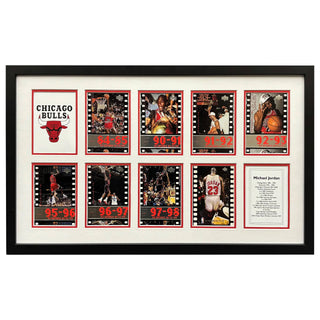 Michael Jordan Framed Retirement Card Set