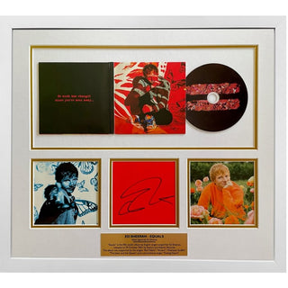 Ed Sheeran Signed "Equals Standard CD" Framed