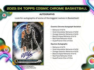 2023-24 Topps Cosmic Chrome Basketball Hobby Pack