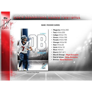 2024 Topps Signature Class Football 6-Pack Blaster Box