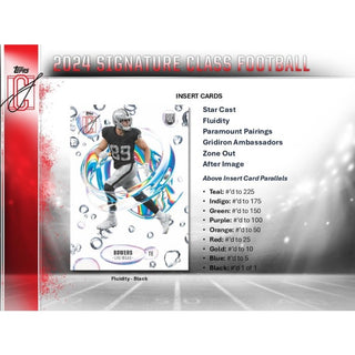 2024 Topps Signature Class Football 6-Pack Blaster Box