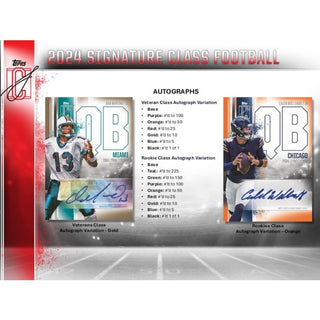 2024 Topps Signature Class Football 6-Pack Blaster Box