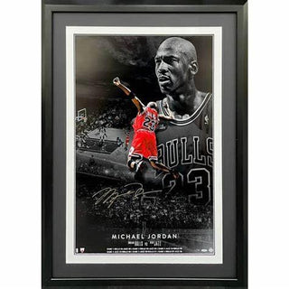 Michael Jordan Signed Limited Edition 24" X 36" "Mj Poster" Framed