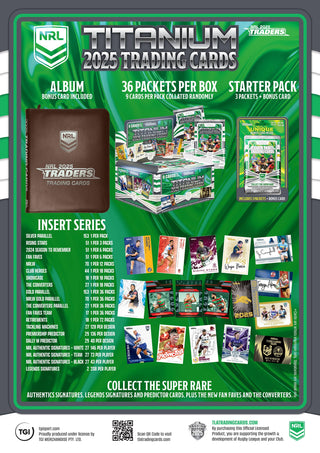 2025 TLA Traders Titanium NRL Rugby League Pack