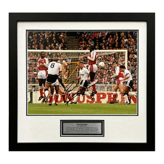 Paul Gascoigne Signed Tottenham Hotspur Framed Photo – Iconic FA Cup Goal