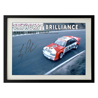 Larry Perkins 1984 Bathurst Brilliance signed Print framed