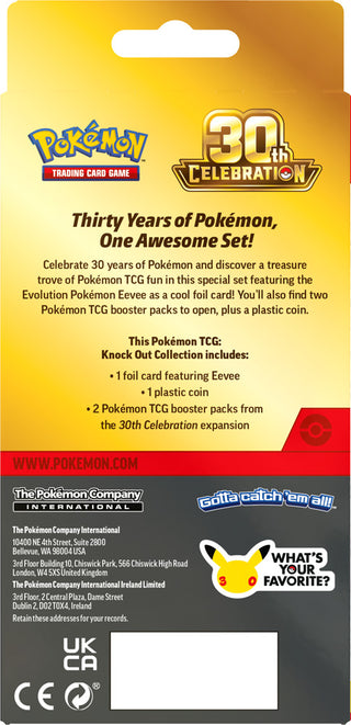 PREORDER: Pokémon TCG: 30th Celebration Knock Out Collection (16TH Sept 9am)