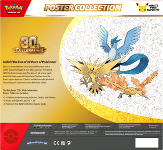 PREORDER: Pokémon TCG: 30th Celebration Poster Collection (16TH Sept 9am))