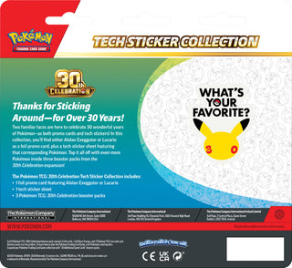 PREORDER: Pokémon TCG: 30th Celebration Tech Sticker Collection (16TH Sept 9am)