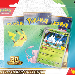 PREORDER: Pokémon TCG: 30th Celebration Tech Sticker Collection (16TH Sept 9am)