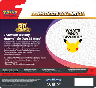 PREORDER: Pokémon TCG: 30th Celebration Tech Sticker Collection (16TH Sept 9am)