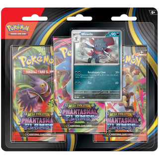 Pokémon TCG: Mega Evolutions 2 Phantasmal Three Booster Blister Pack - Pre Order