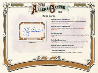 2025 Topps Allen & Ginter Baseball 8-Pack Blaster Box