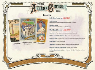 2025 Topps Allen & Ginter Baseball 8-Pack Blaster Box