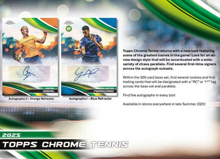 2025 Topps Chrome Tennis Breakers Delight Box