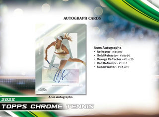 2025 Topps Chrome Tennis Breakers Delight Box