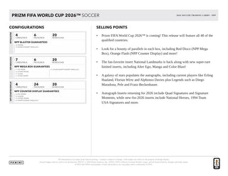 2026 Panini Prizm World Cup Soccer Mega Box