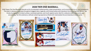 PREORDER:  2026 Topps Tier One Baseball Hobby Box