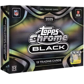 PREORDER: 2025 Topps Chrome Black Football NFL Hobby Box (Pre-Order: July 9)