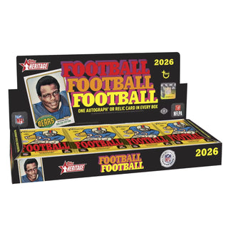PREORDER: 2026 Topps Heritage Football Hobby Box