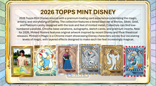 PREORDER:  2026 Topps Disney Mint Hobby Box (Release 4 Nov 4PM)