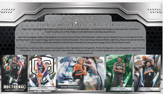 PREORDER: 2025/26 Topps Chrome Black Basketball Hobby Box (27 August)