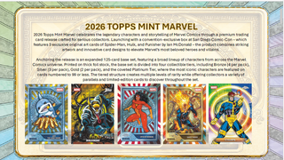 PREORDER: 2026 Topps Marvel Mint Hobby Box (19th August)
