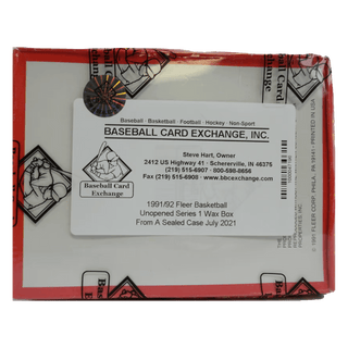 1991-92 Fleer Series 1 Basketball Wax Box