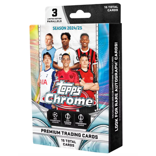 2024-25 Topps UEFA Club Competitions Chrome Soccer Hanger Box