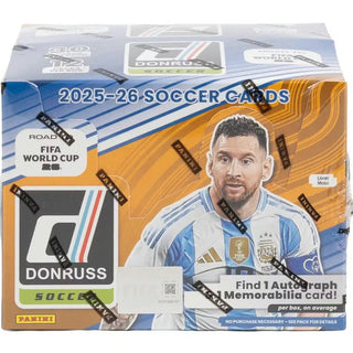 2025-26 Panini Donruss Road to World Cup Soccer Hobby Box - Backorder