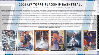 PREORDER:  2026/27 Topps Flagship Basketball Value Box (05/11/26 4PM)