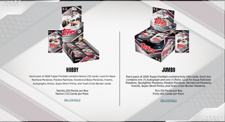 PREORDER:  2026 Topps Flagship Football Hobby Jumbo Box (21 August)