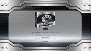 PREORDER: 2025/26 Topps Chrome Black Basketball Hobby Box (27 August)