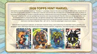 PREORDER: 2026 Topps Marvel Mint Hobby Box (19th August)