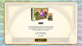 PREORDER: 2026 Topps Marvel Mint Hobby Box (19th August)