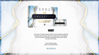PREORDER:  2025/26 Topps Inception UEFA Club Competitions Soccer Hobby Box (ETA Release 30 July)