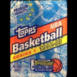 1992-93 NBA Topps Series 1 Basketball Pack