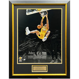 Shaquille O'Neal Signed La Lakers 16" X 20" Photo Framed