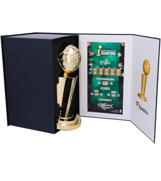 Jayson Tatum Celtics Autographed 2024 NBA  Replica Trophy with Inscription