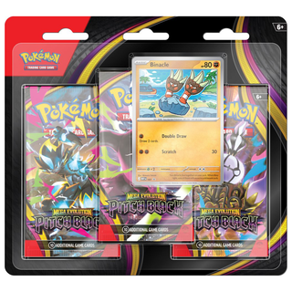 Pokémon TCG: Mega Evolution Pitch Black Three-Booster Blister - Pre Order