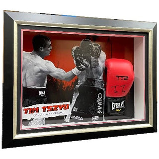 Tim Tszyu signed Boxing Glove Framed