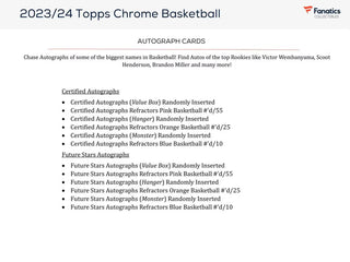 2023/24 Topps Chrome Basketball Blaster Box