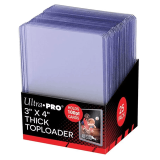 ULTRA PRO Toploader - 3 x 4 Thick 100pt. Clear 25ct