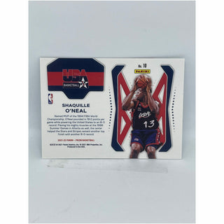 2021-22 Panini Silver Prizm USA Basketball Shaquille O'Neal - No. 10