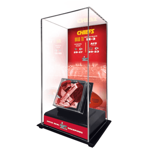 Kansas City Chiefs Fanatics Authentic Super Bowl LVII Champions Tall Display Case with Game-Used Confetti