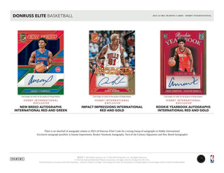 2023/24 Panini Donruss Elite Basketball International Hobby Box